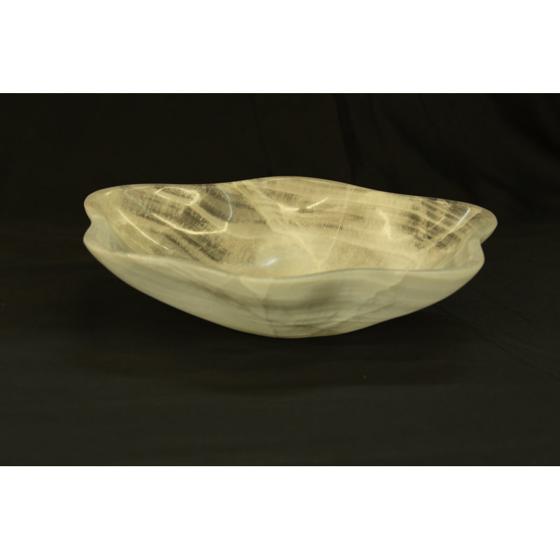 Petite pièce maîtresse en onyx blanc Stratus