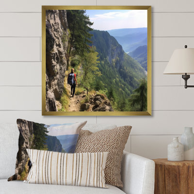 Montagne en été sur une impression sur toile