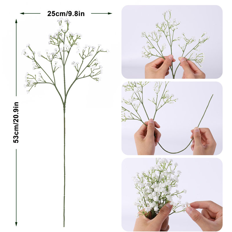 Madrid Baby's Breath Centerpiece, White