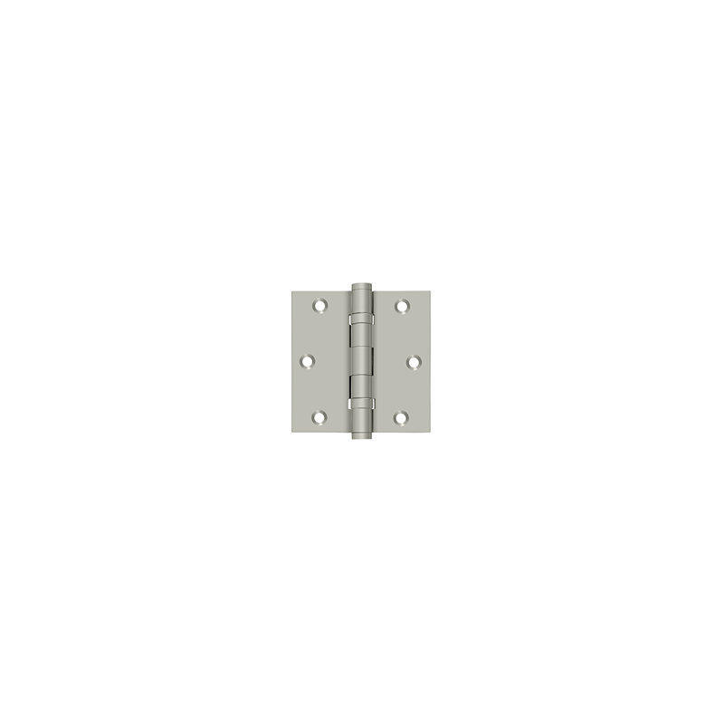 102'' x 102'' Butt Bearing Hinge, Brushed Nickel