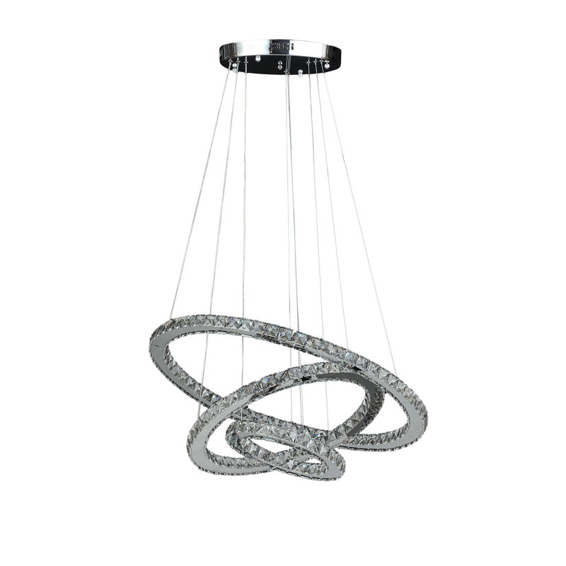 HomeRoots Dimmable LED Geometric Chandelier