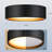 14" Modern Black Metal LED Flush Mount Ceiling Light for Foyer Hallway Entryway and Outdoor-1860134079