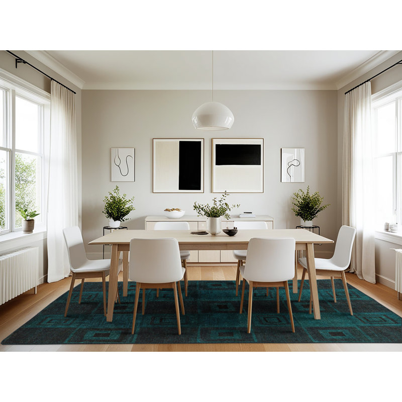 Geometric Indoor Rug, Rectangle 7' x 10'