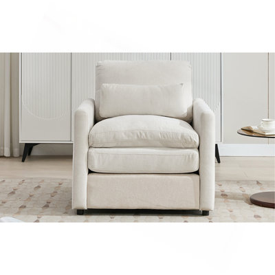 Fauteuil rembourré 31,9 "surdimensionné et confortable