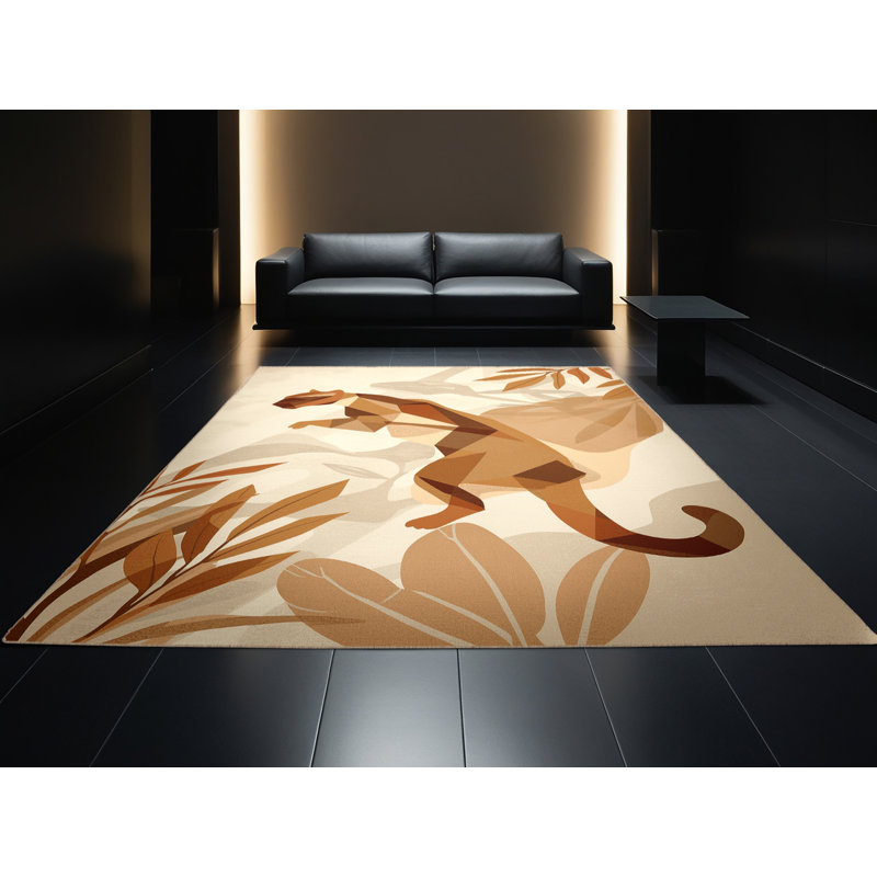 Tapis moelleux moelleux Abson Jaguarundi, 5 x 8