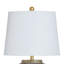 Lampe de table Poly - Raffine or - Abat-jour blanc