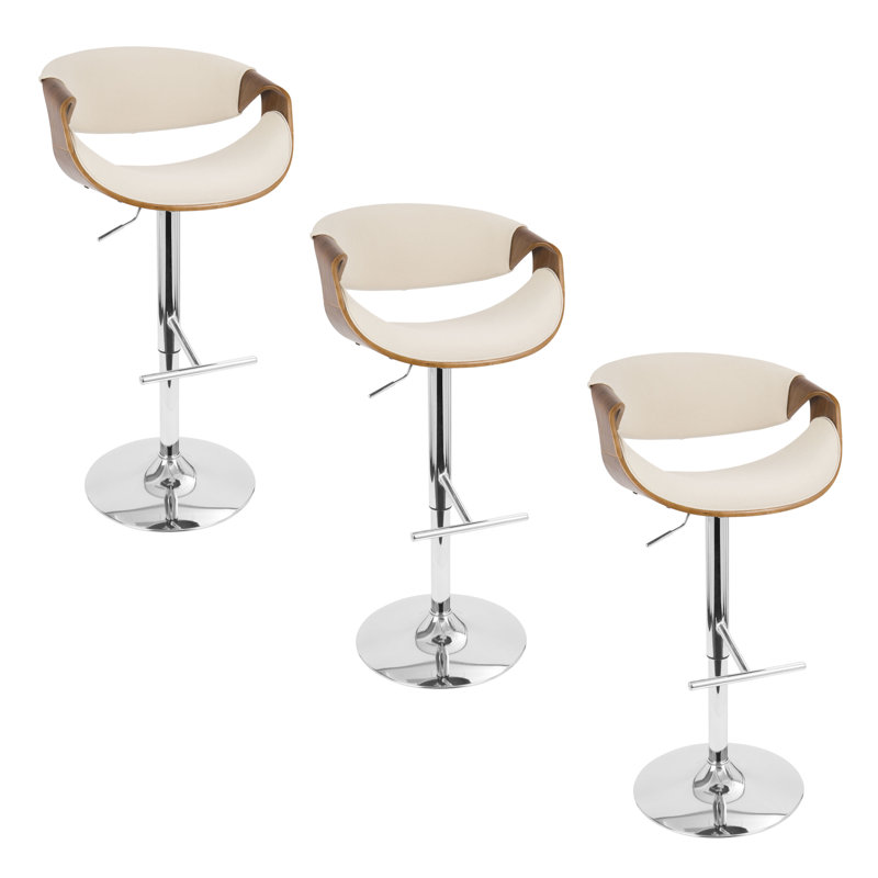 Tabouret de bar réglable Curvo - ensemble de 3