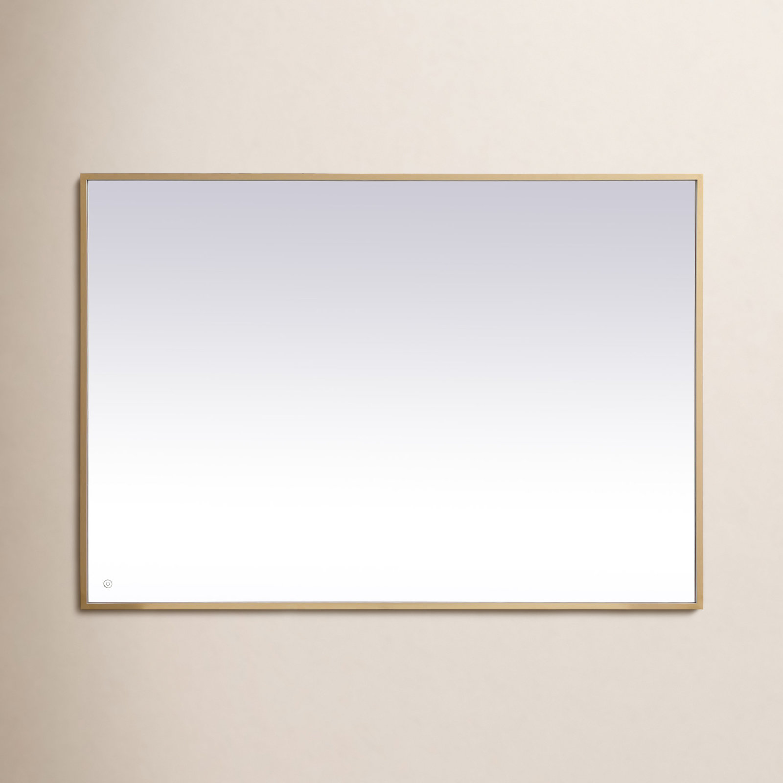 Piche Aluminum Mirror, Brass, 42" x 60"