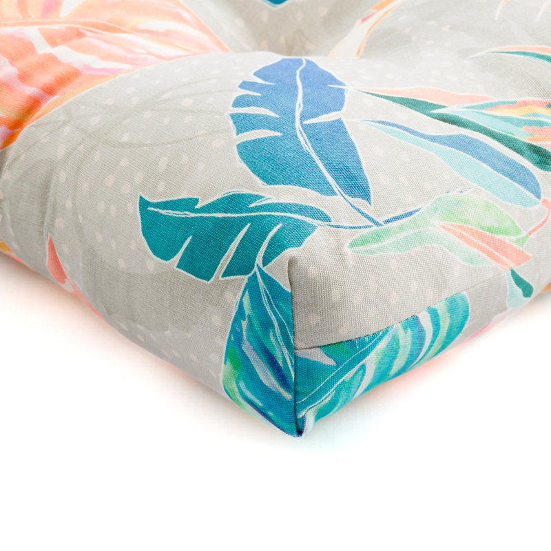  Italia Acrylic Outdoor Chair Cushion, Tahiti Turquoise