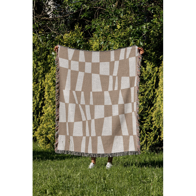 Jeté en coton Colette, 50 x 70, Beige