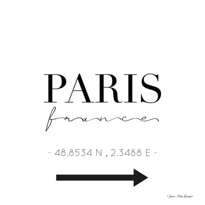 " Paris Sign " by Seven Trees Design