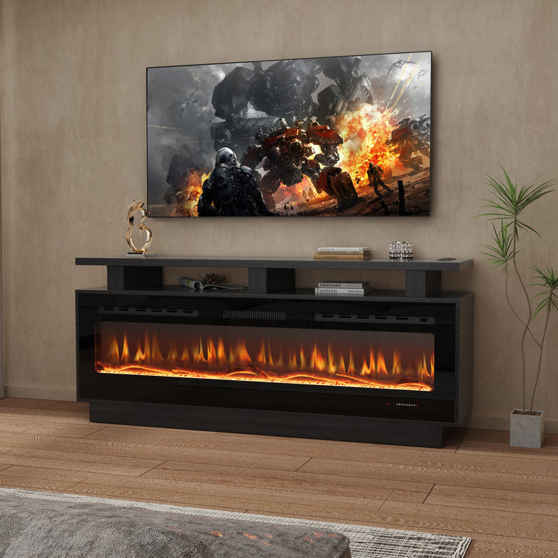 Meuble télé avec foyer électrique intelligent 60 po, 60