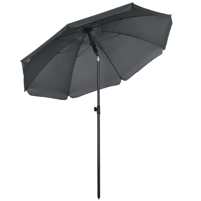 Parasol de 70,9 po Shalie avec contrepoids inclus, Gris foncé