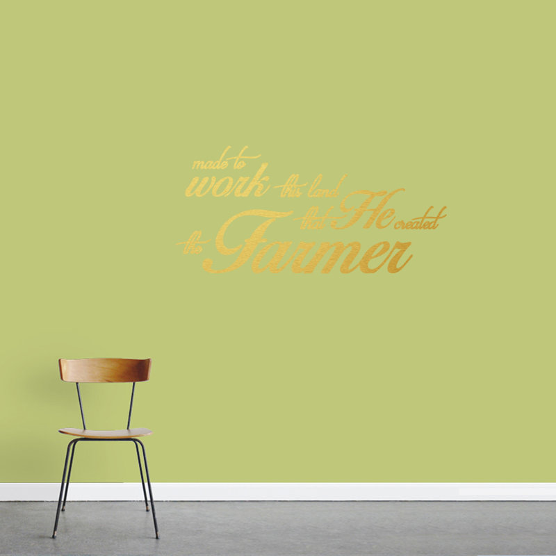 Décalcomanie murale « the agriculteur quote », Or
