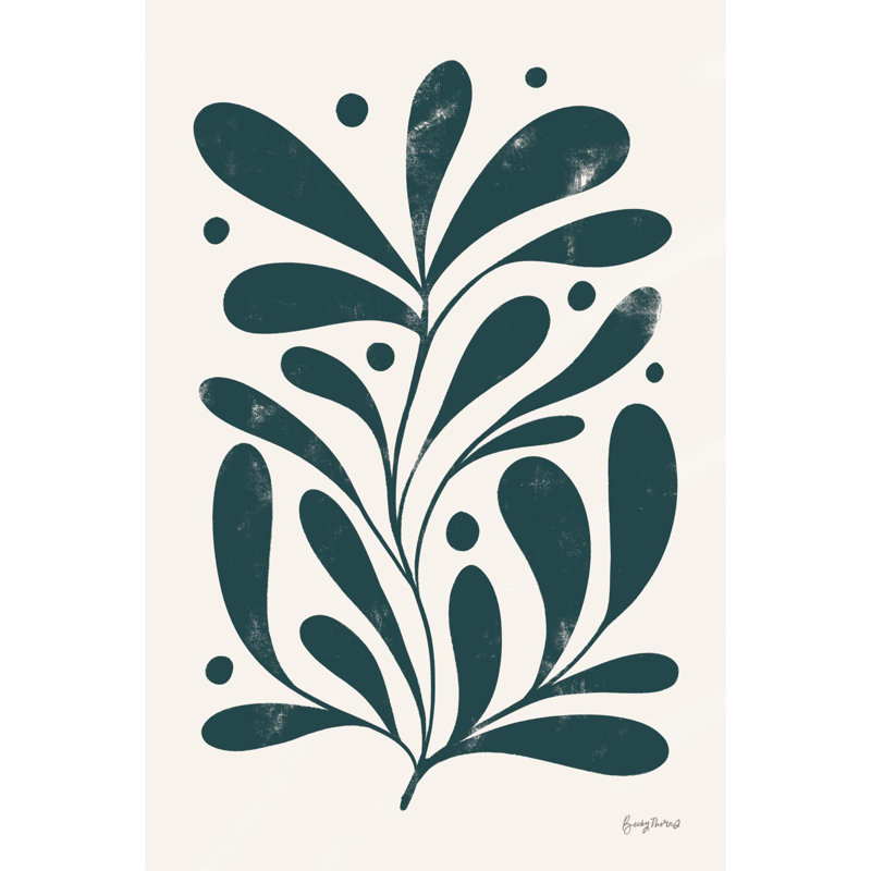 Impression botanique simple III, Toile tendue, H 18 po x l 12 po x P 1,5 po