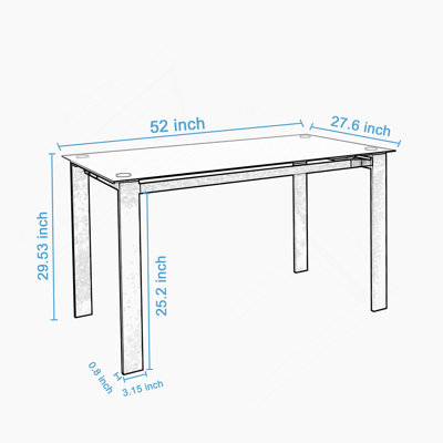 Table de salle à manger moderne