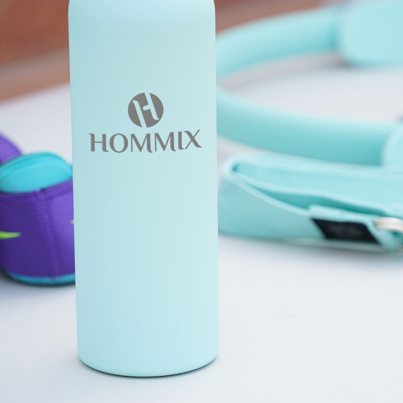 Hommix Ceramic Coated Bottles - Blue, Khaki