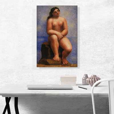 " Nude Seated On A Rock 1921 " by Pablo Picasso Painting Print