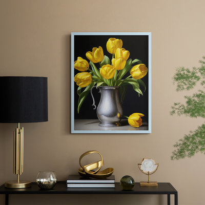 Reproduction encadrée FLORAL Series DCCXCV - bois massif