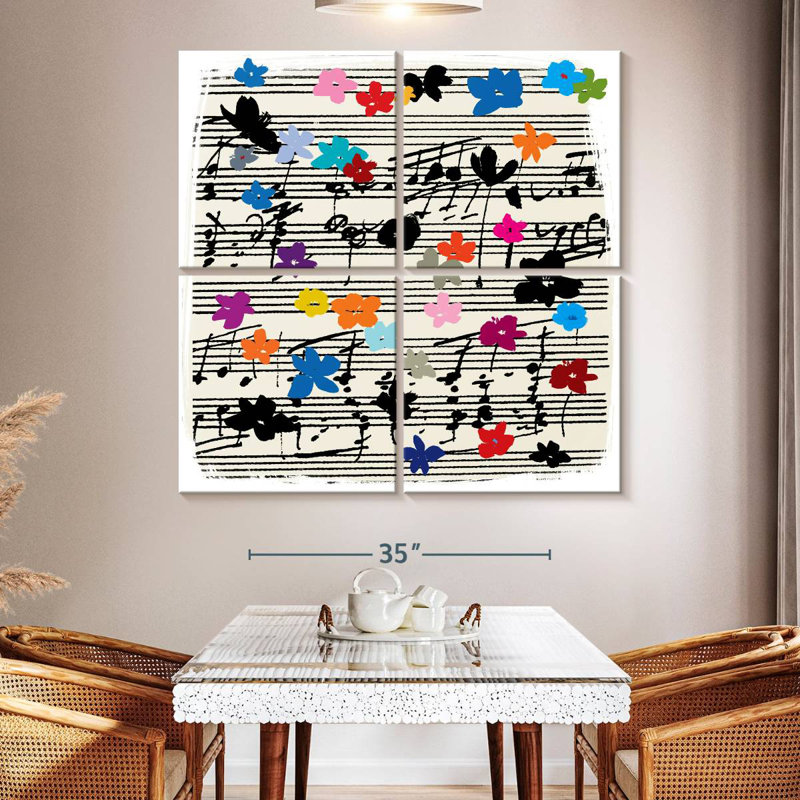 Abarca Music Notes, 50'' H x 50'' W