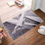 Netline Home Southbank Stripes Mid Grey Abstract Washable Rug-135773719
