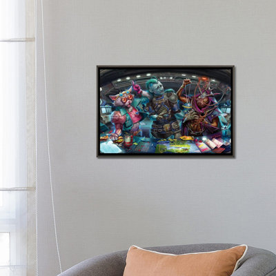 «Adventures in the Galaxy Opener», reproduction d'art murale - toile encadrée