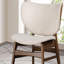 Chaise d'appoint de style moderne Mid-Century avec dossier à oreilles