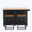 Kitchen Island Set with Drop Leaf and 2 Seatings, Dining Table Set with Storage
