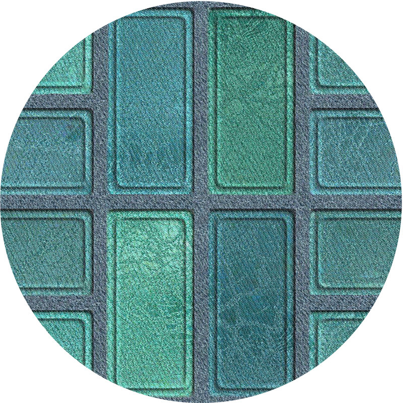 Lynnfield Geometric Indoor Rug, Round 5'