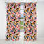 Rideau occultant Mid-Century à motif géométrique pastel Mid-Century I - 1 panneaux-107547075