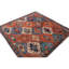 High-Quality Hand-Knotted Red And Navy Area Rug