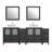  Modern 84" Freestanding Double Sink Bathroom Vanity with Engineered Marble Top and Matching Mirrors-27042765