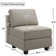 Nairoby 26.4'' Wide Upholstered Armless Chair with Pillow Back, Storage Single Chair Module Part For Sectional Sofa