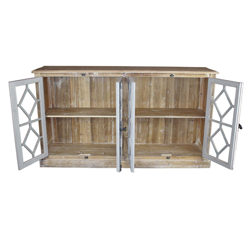 Buffet en bois massif de 75 po de largeur Ekkehard