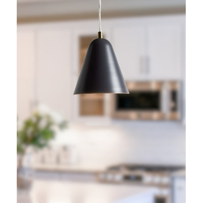 Luminaire suspendu conique à 1 lumière Ervard
