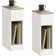 Breyonna Modern Narrow End Table Set nightstands of 2 with drawers