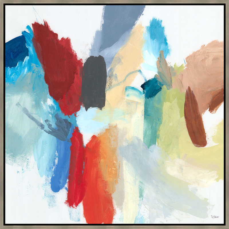 Expedition II Painting by Rick Kane, 31.75" H x 31.75" W x 1.5" D, Brush Gel