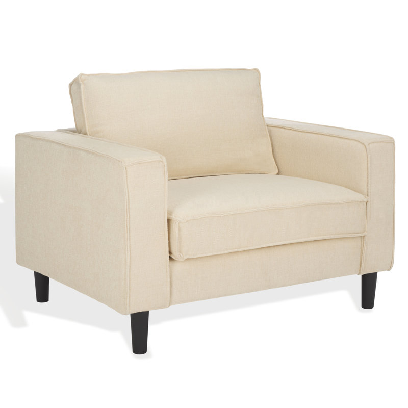 Bugarin 45'' Wide Armchair, Cream Polyester