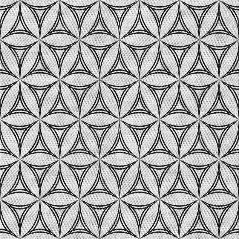Geometric Indoor Rug, Square 7'
