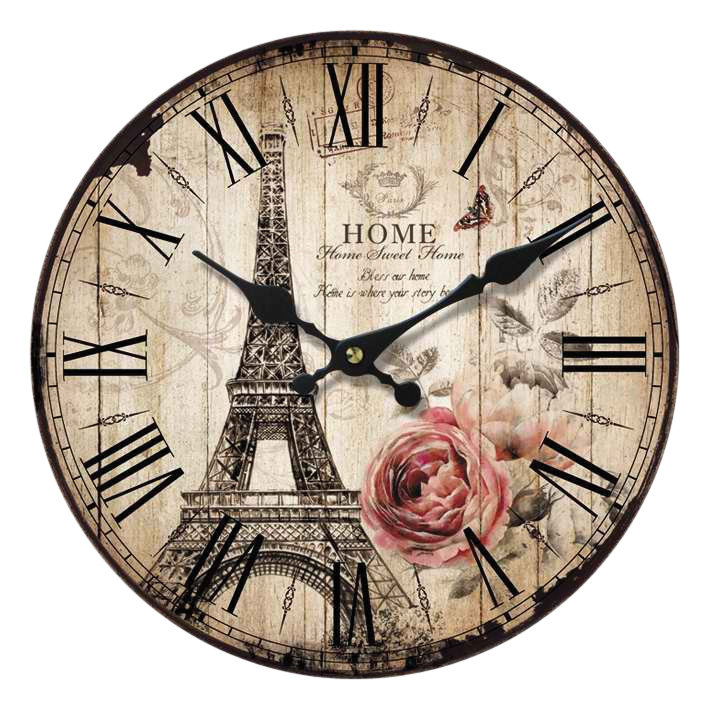 Close Wood Wall Clock