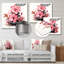 «Pink Zen Blossoms Spiritual Stones I» - art mural en métal fruits-839851091