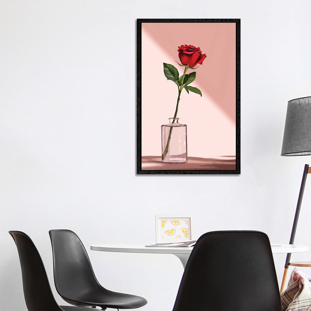 Rose von Elza Fouche - Galerie-verpackte Leinwand Giclée auf Leinwand