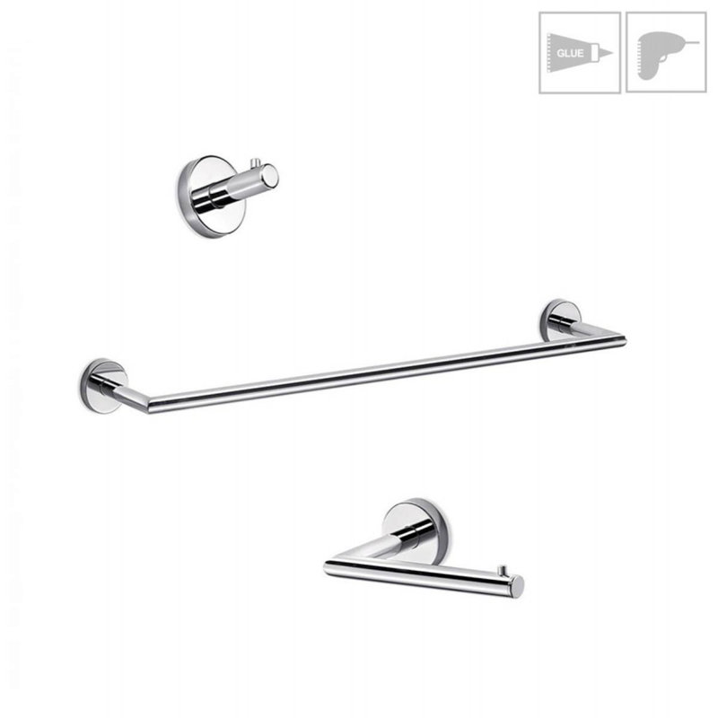 Ensemble de quincaillerie de salle de bain 4 pièces Gealuna