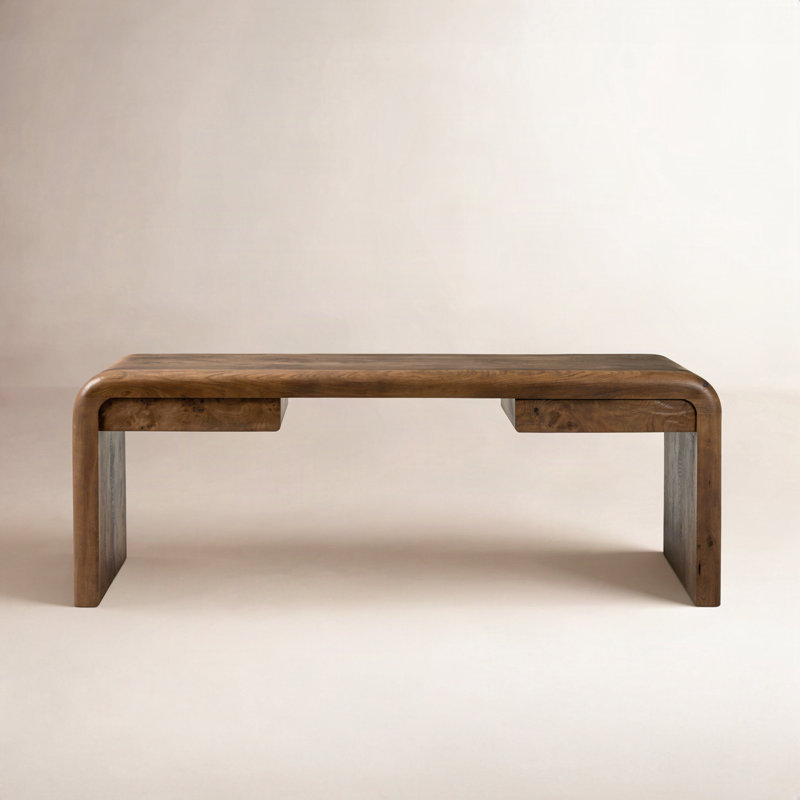 Daven Desk-Rye Medium Burl Oak Veneer