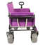 Le chariot pliable 3-en-1 se transforme en chariot convertible en chariot pliable avec plateau de table rabattable monté à l'arrière, capacité de charge de 500 livres, capacité de 180 litres pour le camping, la plage, le jardin et la pêche - mauve-126447035