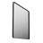 Black Aluminum Framed Rectangle Bathroom Mirror, Vanity Mirror With Tempered Glass-1080911697