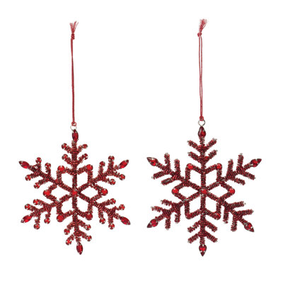 Gizel Metal Snowflakes Holiday Shaped Ornament