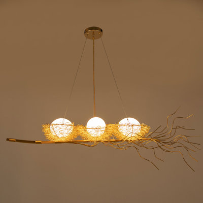 Lustre cage à oiseaux 3 lumières Hartbert