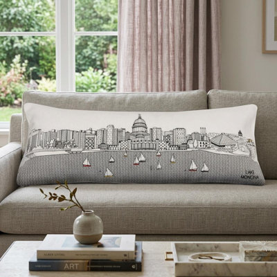 Coussin 14 po x 35 po Madison