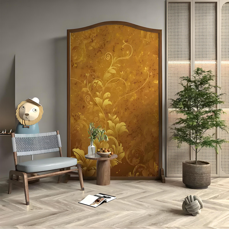 Cloison chaude et florale, H 78,74 po x l 39,37 po x P 1,57 po